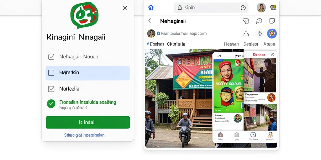 Screenshot menunjukkan pemandangan indah di dunia MEGAPETIR.