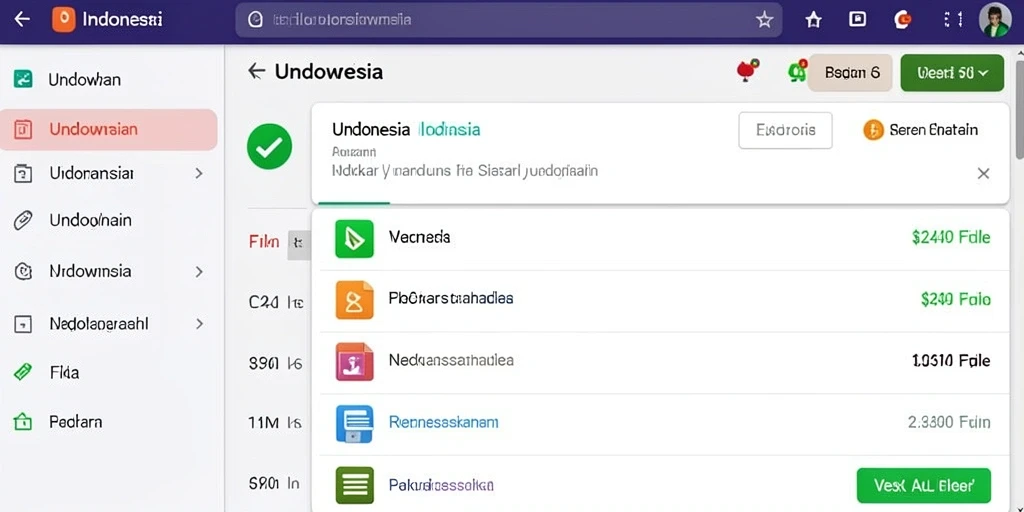 Tampilan antarmuka yang modern dan intuitif.